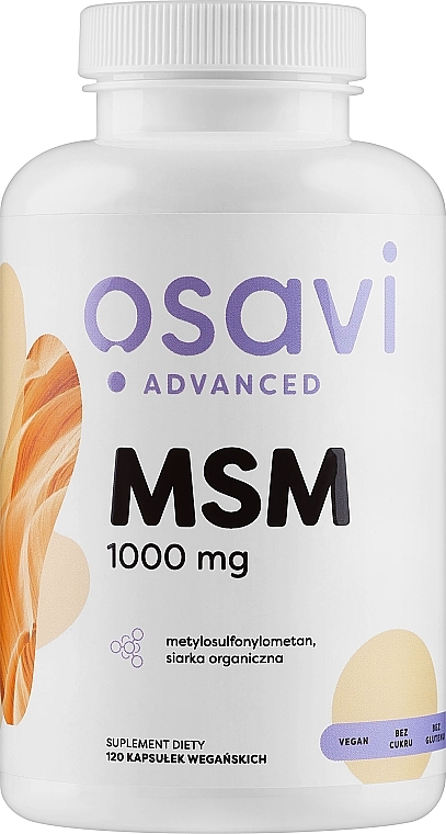 Suplement diety MSM, 1000 mg - Osavi  — Zdjęcie N1