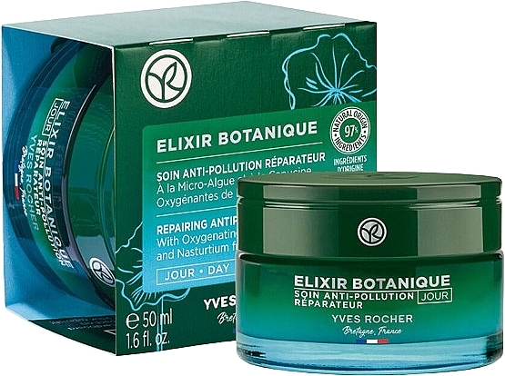 Rewitalizujący krem na dzień chroniący przed zanieczyszczeniem środowiska - Yves Rocher Elixir Botanique Rrepairing Anti-Pollution Care — Zdjęcie N1