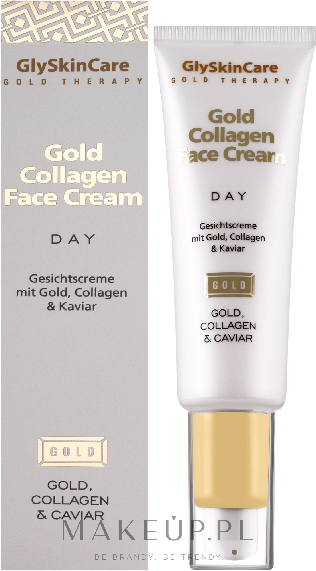 Kolagenowy krem do twarzy ze złotem na dzień - GlySkinCare Gold Collagen Day Face Cream — Zdjęcie 50 ml