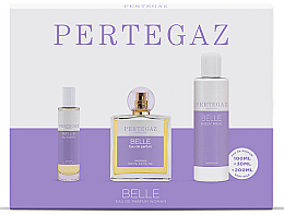 Kup Saphir Parfums Pertegaz Belle - Zestaw (edt/ 100 ml + edt 30 ml + sho/gel 200 ml)