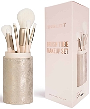Kup Zestaw pędzli do makijażu, 6 szt., w złotym etui - Inglot Brush Tube Makeup Set