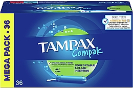 Kup Tampony z aplikatorem, 36 szt. - Tampax Compak Super