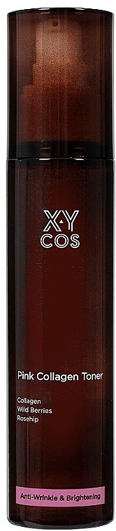 Przeciwzmarszczkowy tonik rozjaśniający z kolagenem - XYcos Pink Collagen Toner — Zdjęcie N1