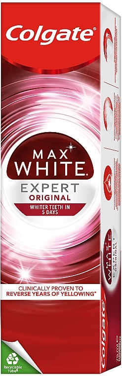 Pasta do zębów z profesjonalnym składnikiem wybielającym - Colgate Max White Expert Original — Zdjęcie N1