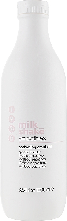 PRZECENA! Aktywator emulsji do włosów 8% - Milk Shake Smoothies Activating Emulsion * — Zdjęcie N1