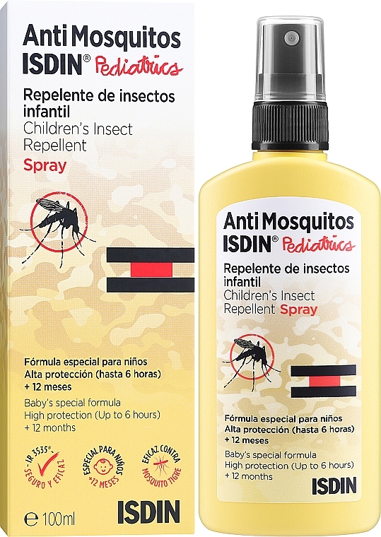 Spray przeciw komarom - Isdin Pediatric Insect Repellent Spray — Zdjęcie N2