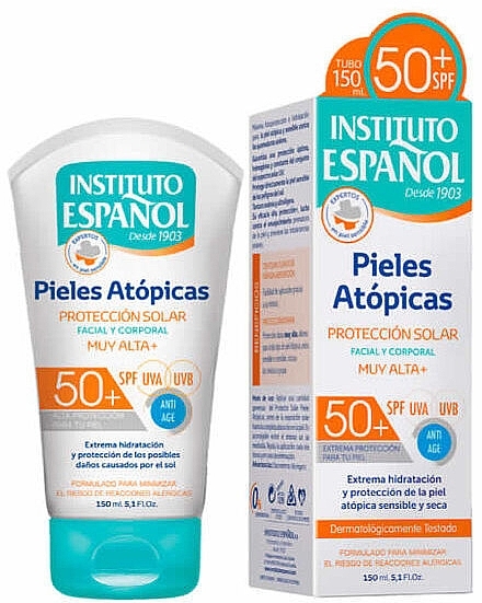 Krem przeciwsłoneczny do skóry atopowej SPF 50 - Instituto Espanol Atopic Skin Sun Protection Cream SPF 50  — Zdjęcie N1