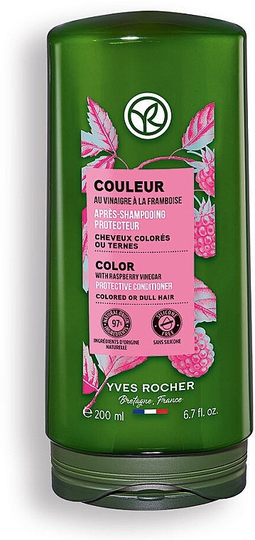 Odżywka do włosów - Yves Rocher Color Protective Conditioner With Raspberry Vingar — Zdjęcie N1