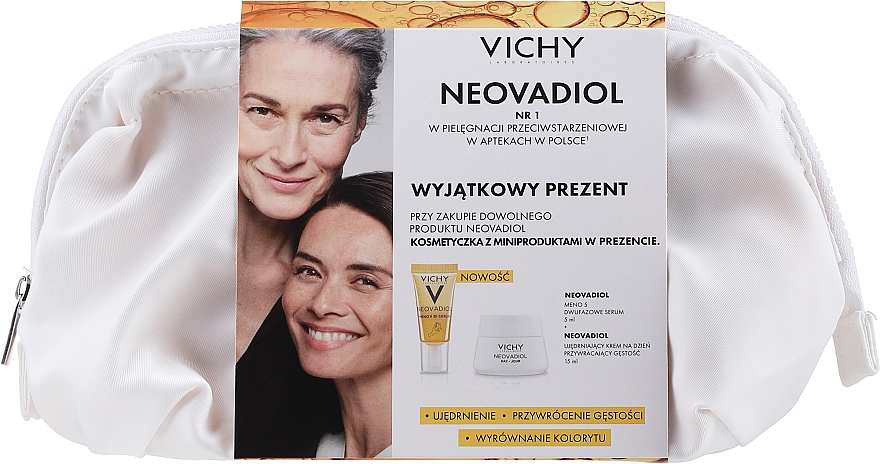 PREZENT! Zestaw miniproduktów w kosmetyczce - Vichy Neovadiol (ser/5ml + f/cr/15ml) — Zdjęcie N1