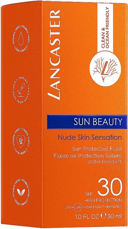 Fluid z filtrem do twarzy - Lancaster Sun Beauty Nude Skin Sensation Sun Protective Fluid SPF30 — Zdjęcie N3