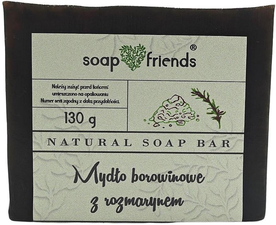 Borowinowe mydło w kostce z rozmarynem - Soap&Friends — Zdjęcie N1