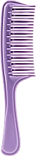 Grzebień do włosów, GS-1, 21 cm,lawendowy - Deni Carte — Zdjęcie N1