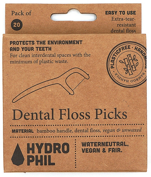 Nić dentystyczna - Hydrophil Dental Floss Picks — Zdjęcie N1