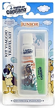 Zestaw - Pasta Del Capitano Junior Travel Kit 6+ Soft (toothpast/25ml + toothbrush/1pc) — Zdjęcie N1