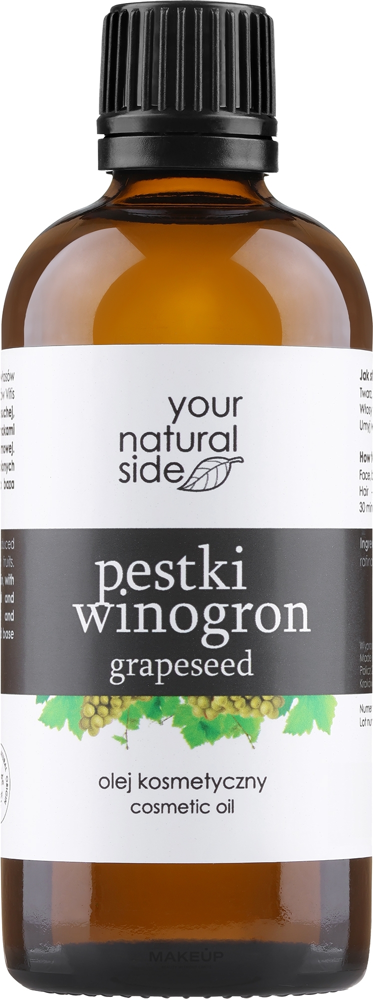 100% naturalny olej z pestek winogron - Your Natural Side — Zdjęcie 100 ml
