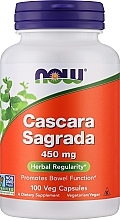 Cascara Sagrada w kapsułkach na zdrowe jelita, 450 mg - Now Foods Cascara Sagrada — Zdjęcie N1