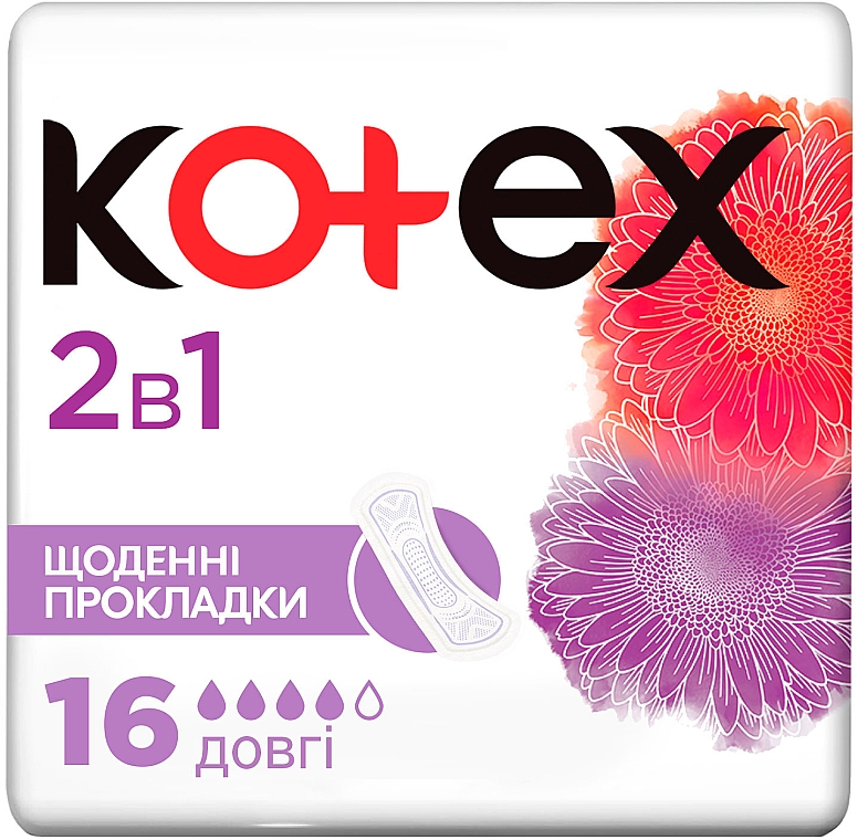 Wkładki higieniczne 2w1 Dodatkowa ochrona - Kotex Natural Extra Protect — Zdjęcie N2