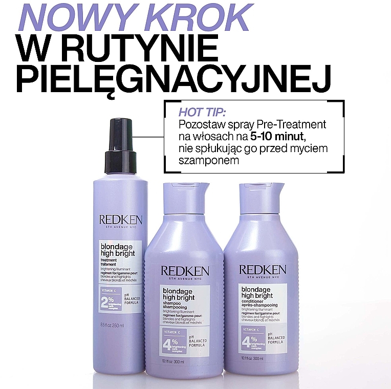 Odżywka do włosów matowych i blond - Redken Blondage High Bright Conditioner — Zdjęcie N3