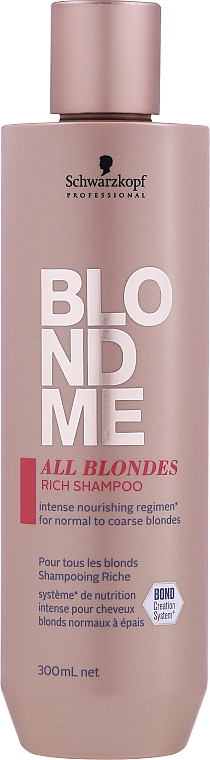 Odżywczy szampon do włosów - Schwarzkopf Professional Blondme All Blondes Rich Shampoo