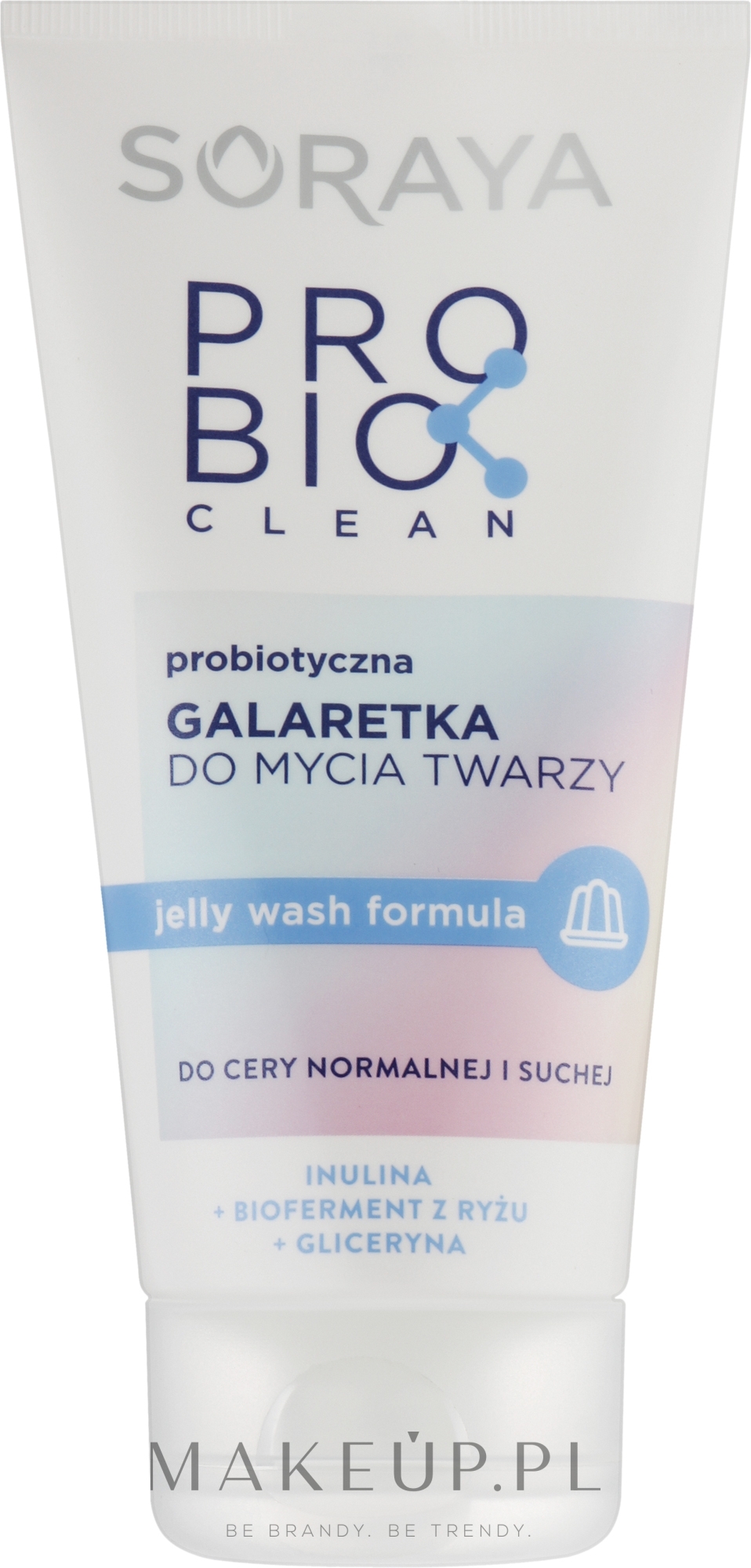 Żel do mycia twarzy z probiotykami do skóry normalnej i suchej - Soraya Probio Clean — Zdjęcie 150 ml