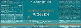 Suplement diety Ashwagandha w postaci kapsułek, dla kobiet - Allnutrition Health Care Ashwagandha Women — Zdjęcie N2