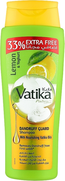 Przeciwłupieżowy szampon odświeżający do włosów - Dabur Vatika Refreshing Lemon Anti-Dandruff Shampoo