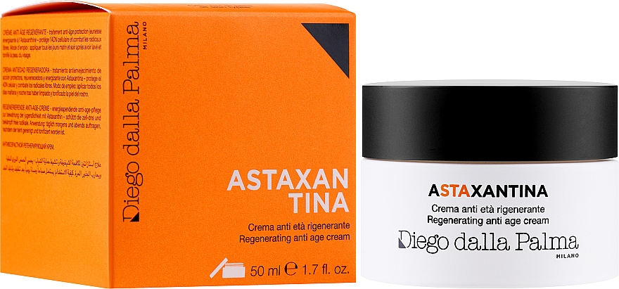 Regenerujący krem przeciwstarzeniowy do twarzy - Diego Dalla Palma Astaxantina Crema Anti Eta — Zdjęcie N1