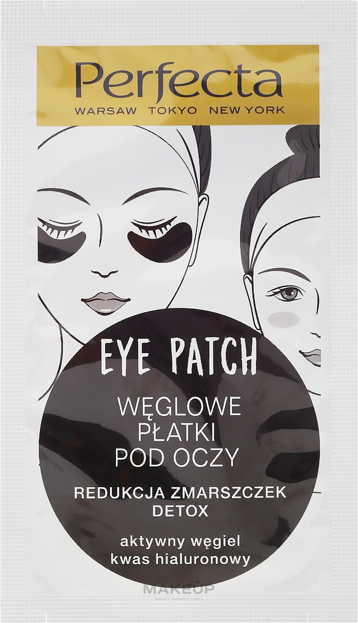 WYPRZEDAŻ Węglowe płatki pod oczy redukujące zmarszczki - Dax Cosmetics Perfecta Eye Patch * — Zdjęcie 2 szt.