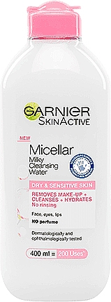Mleczko micelarne do demakijażu do cery suchej i wrażliwej - Garnier Milky Cleansing Water for Dry and Sensitive Skin — Zdjęcie N1