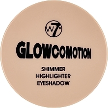 Rozświetlacz i cień do powiek - W7 Glowcovotion Shimmer Highlighter and Eyeshadow Compact — Zdjęcie N2