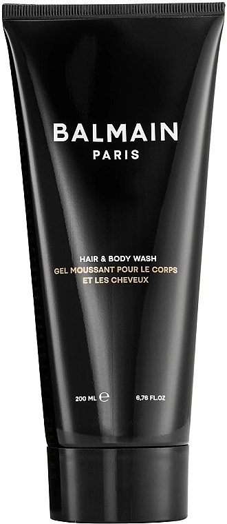 Zestaw - Balmain Paris Hair Couture Signature Men's Giftset (oil 30 ml + shampoo 200 ml + scrub 100 g + brush 1 p) — Zdjęcie N3