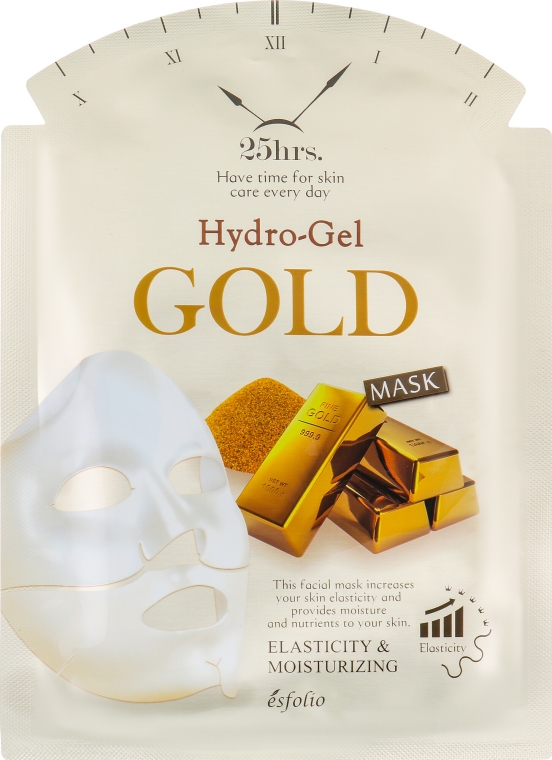 Hydrożelowa maska ze złotem w płachcie do twarzy - Esfolio Hydro-Gel Gold Mask