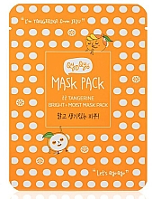 Kup Rozjaśniająca maseczka nawilżająca w płachcie do twarzy - Qyo Qyo Tangerine Bright + Moist Mask Pack