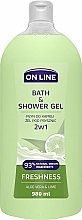 Kup Płyn do kąpieli i żel pod prysznic 2w1 Aloes i limonka - On Line Freshness Aloe Vera & Lime Bath & Shower Gel