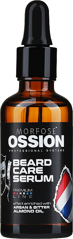 Serum do brody z olejem arganowym i olejkiem migdałowym - Morfose Ossion Beard Care Serum — Zdjęcie N1