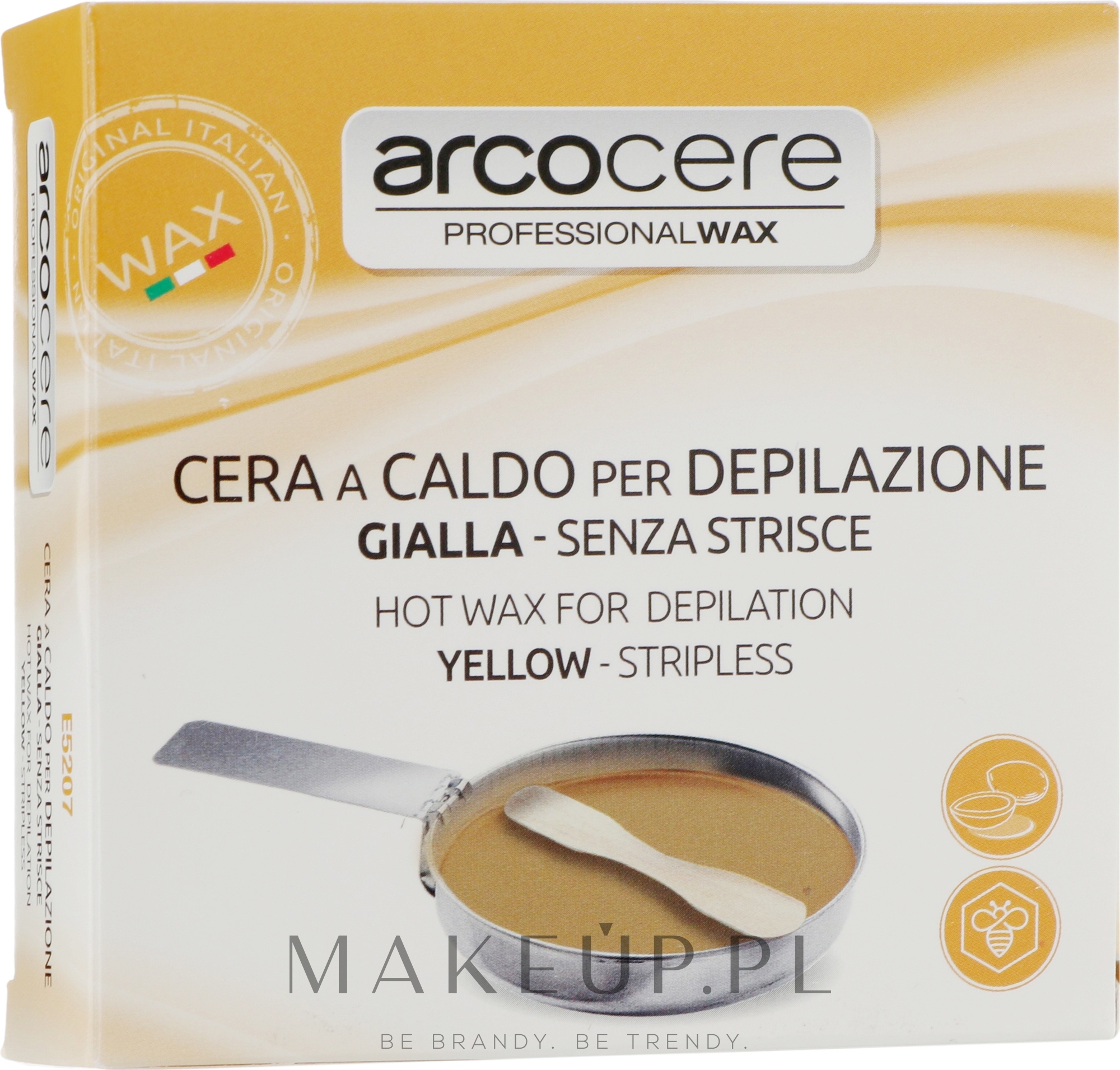Zestaw do depilacji z miseczką, żółty - Arcocere Professional Wax Yellow — Zdjęcie 120 g