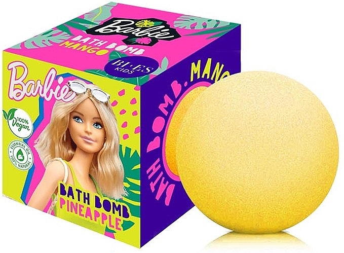 Kula do kąpieli Ananas - Bi-es Kids Barbie Pineapple Bath Bomb — Zdjęcie N1