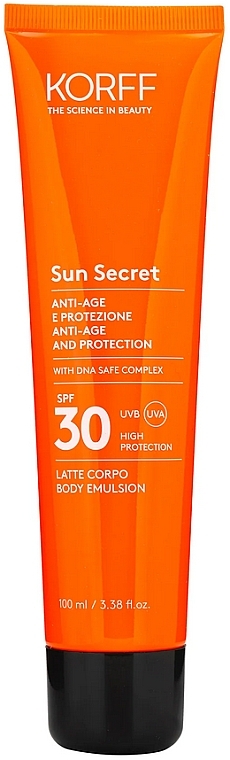 Przeciwstarzeniowy balsam do ciała SPF 30 - Korff Protective and Anti-Age Sun Lotion SPF30 — Zdjęcie N1