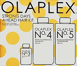 PRZECENA! Zestaw - Olaplex Strong Days Ahead Hair Kit (h/elixir/50ml + h/shm/250ml + h/cond/250ml) * — Zdjęcie N2