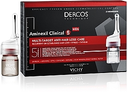 PRZECENA! Kuracja przeciw wypadaniu włosów dla mężczyzn - Vichy Dercos Aminexil Clinical 5 * — Zdjęcie N2