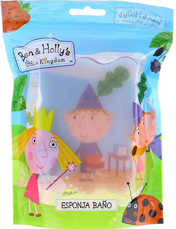 Gąbka do kąpieli dla dzieci Ben and Holly, Ben, niebiesko-czerwona - Suavipiel Ben & Holly Bath Sponge — Zdjęcie N1