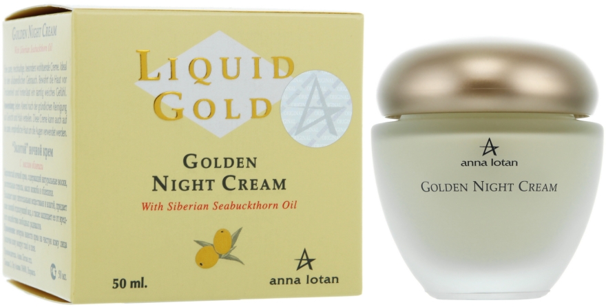 Odnawiający krem do twarzy na noc - Anna Lotan Liquid Gold Golden Night Cream — Zdjęcie N1