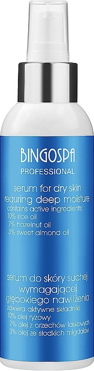 Serum z olejem ryżowym do skóry suchej i wymagającej głębokiego nawilżenia - BingoSpa Artline Serum For Dry Skin