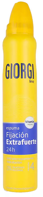 Pianka do włosów - Giorgi Line Perfect Fix 24h Extra Strong Foam Nº4 — Zdjęcie N1