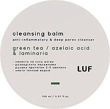 Kup Oczyszczający balsam do twarzy z matchą i zieloną glinką - Luff Cleansing Balm Pure Skin