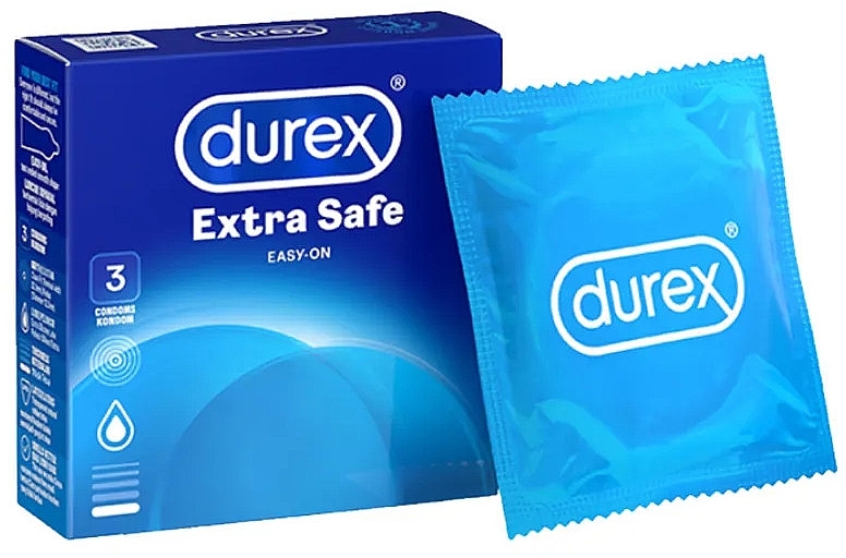 Prezerwatywy, 3 sztuki - Durex Extra Safe Easy-On Condoms — Zdjęcie N1