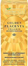 Nawilżająco-liftingujący krem przeciwzmarszczkowy pod oczy - Bielenda Golden Placenta Collagen Reconstructor — Zdjęcie N3