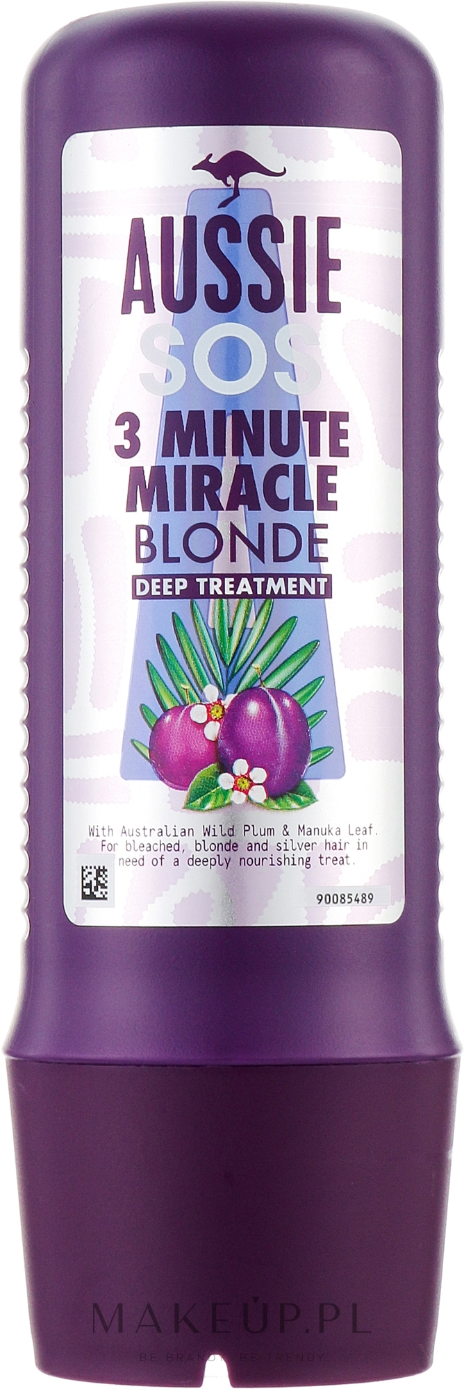 Maska do włosów blond - Aussie 3 Minute Miracle Blonde Deep Treatment — Zdjęcie 225 ml
