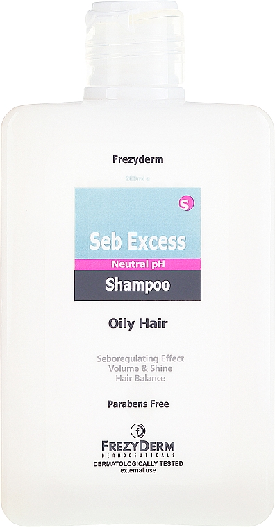 Szampon do włosów przetłuszczających się - Frezyderm Seb Excess Shampoo — Zdjęcie N2