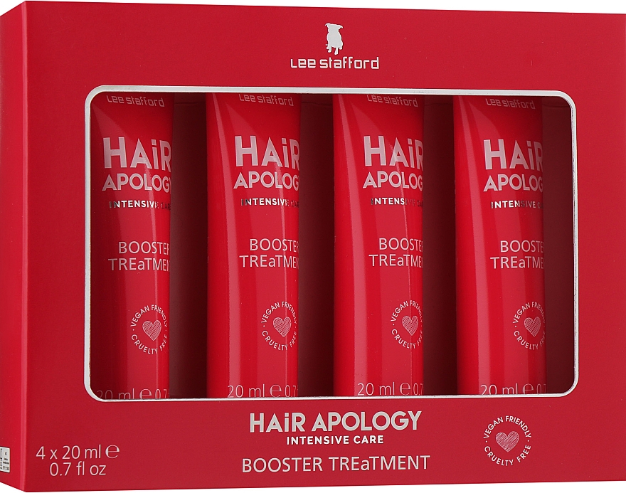 Intensywna kuracja lecznicza dla włosów zniszczonych - Lee Stafford Hair Apology Booster Treatment — Zdjęcie N1